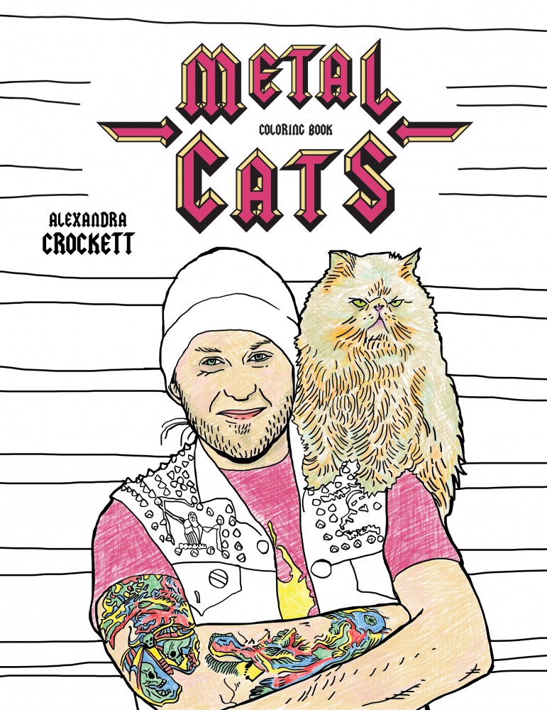 Metal Cats Coloring Book Powerhouse Books